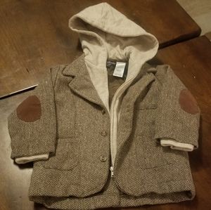 Wendy Bellissimo elbow patch tweed jacket